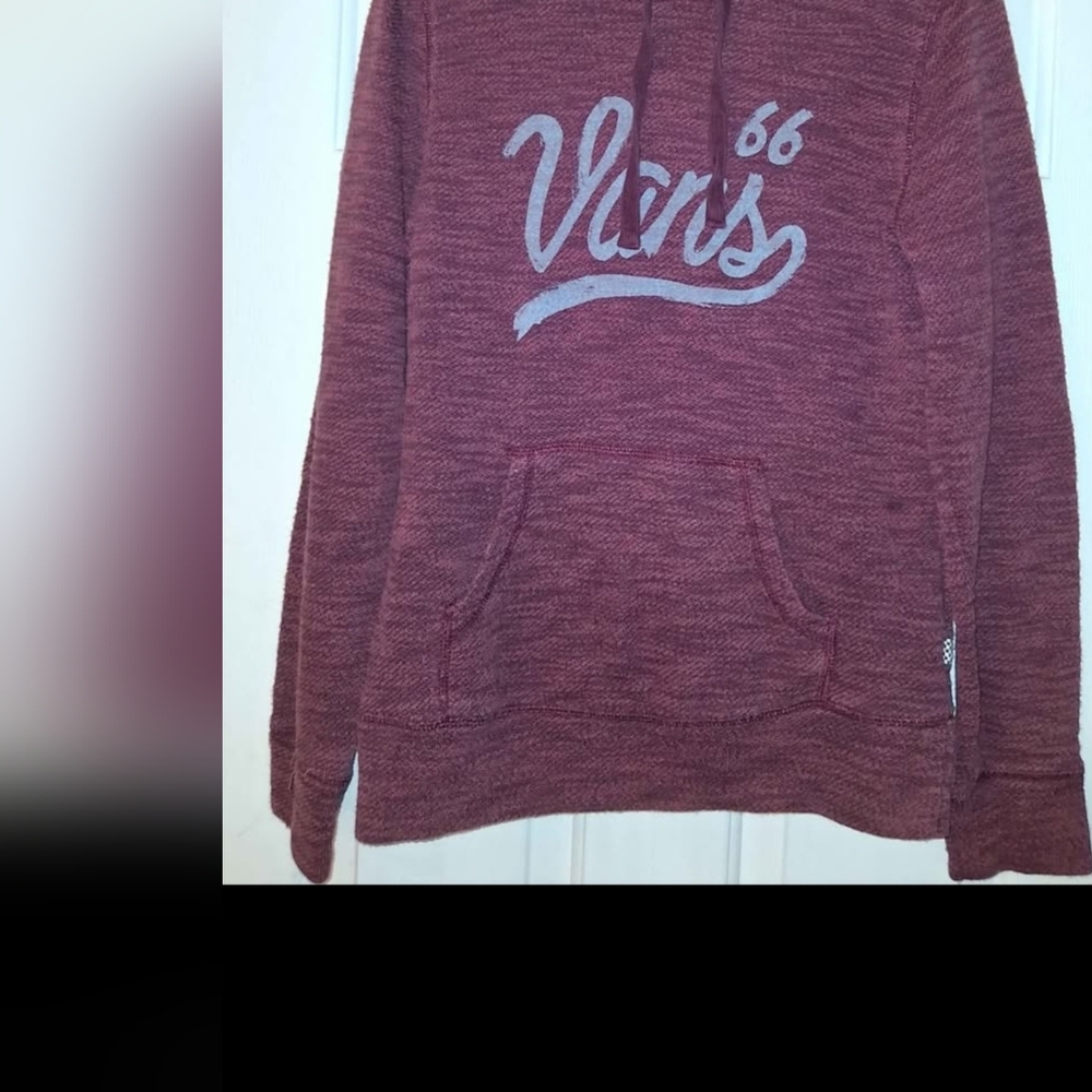 Burgandy Vans Hoodie